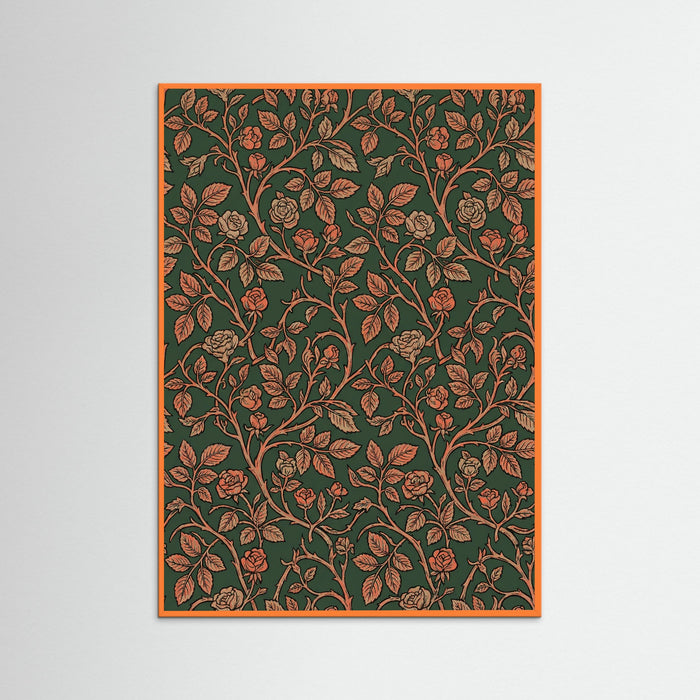 Orange Wood Willow Bough Pattern
