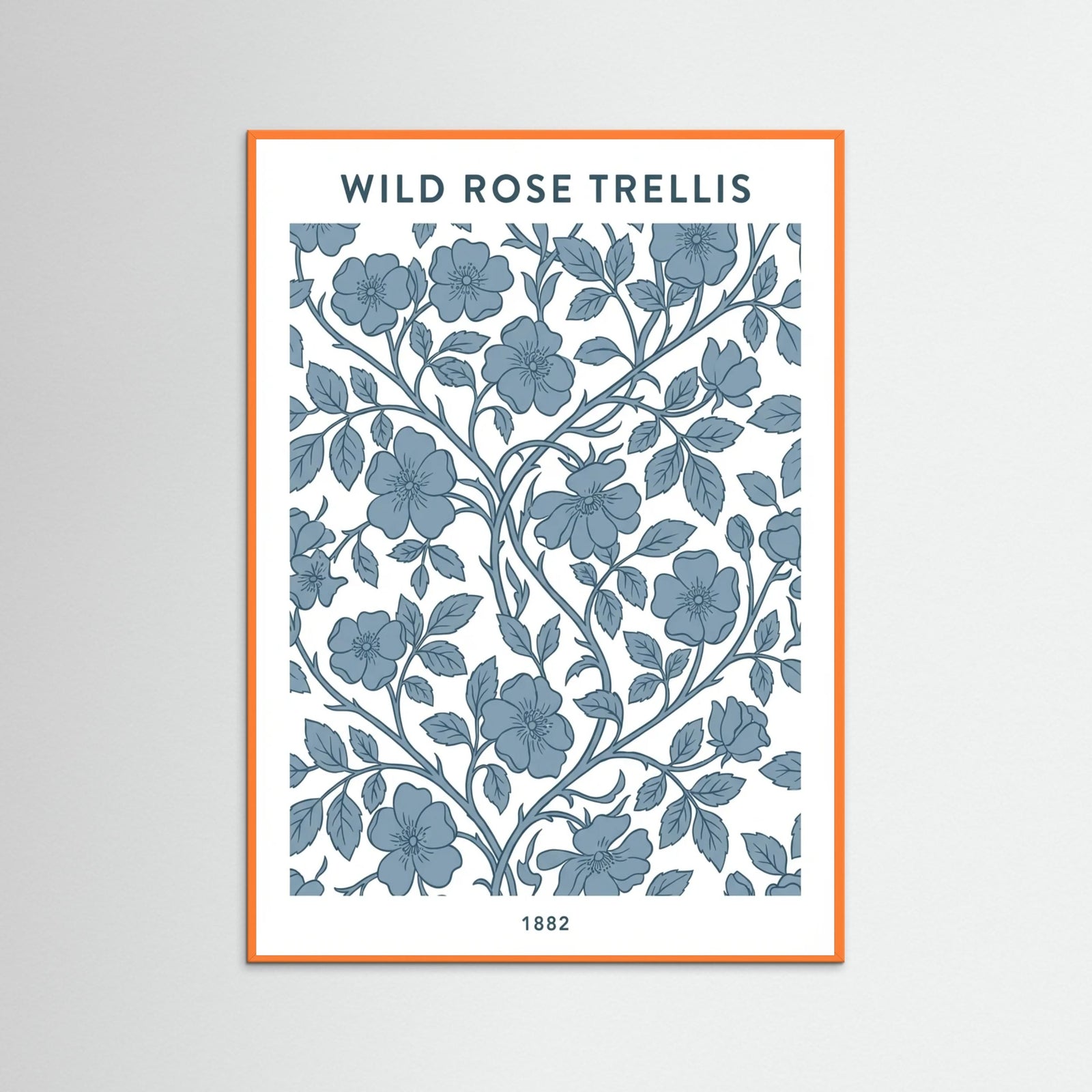 Orange Wood Willow Pattern Calm