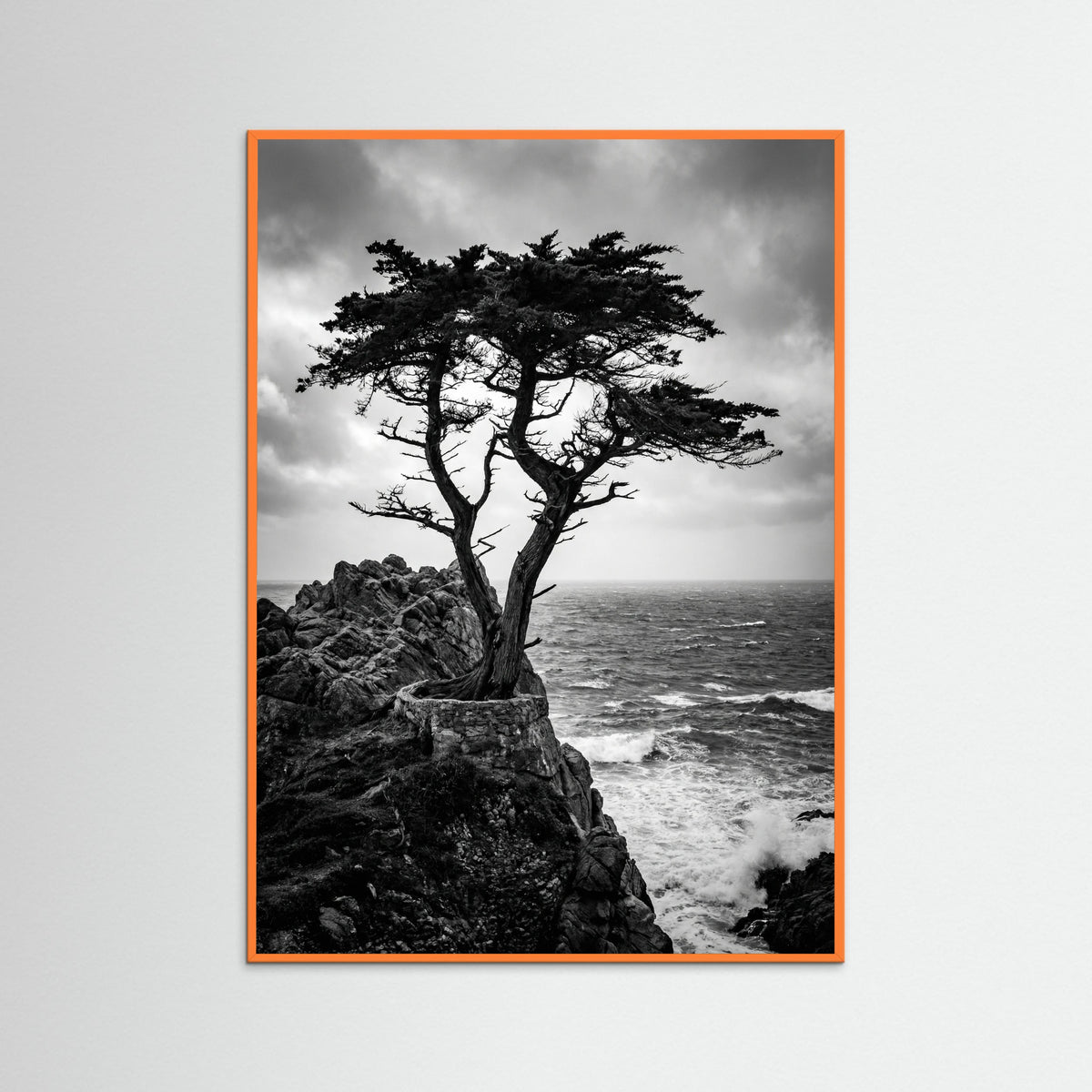 Orange Wood Windblown Grace