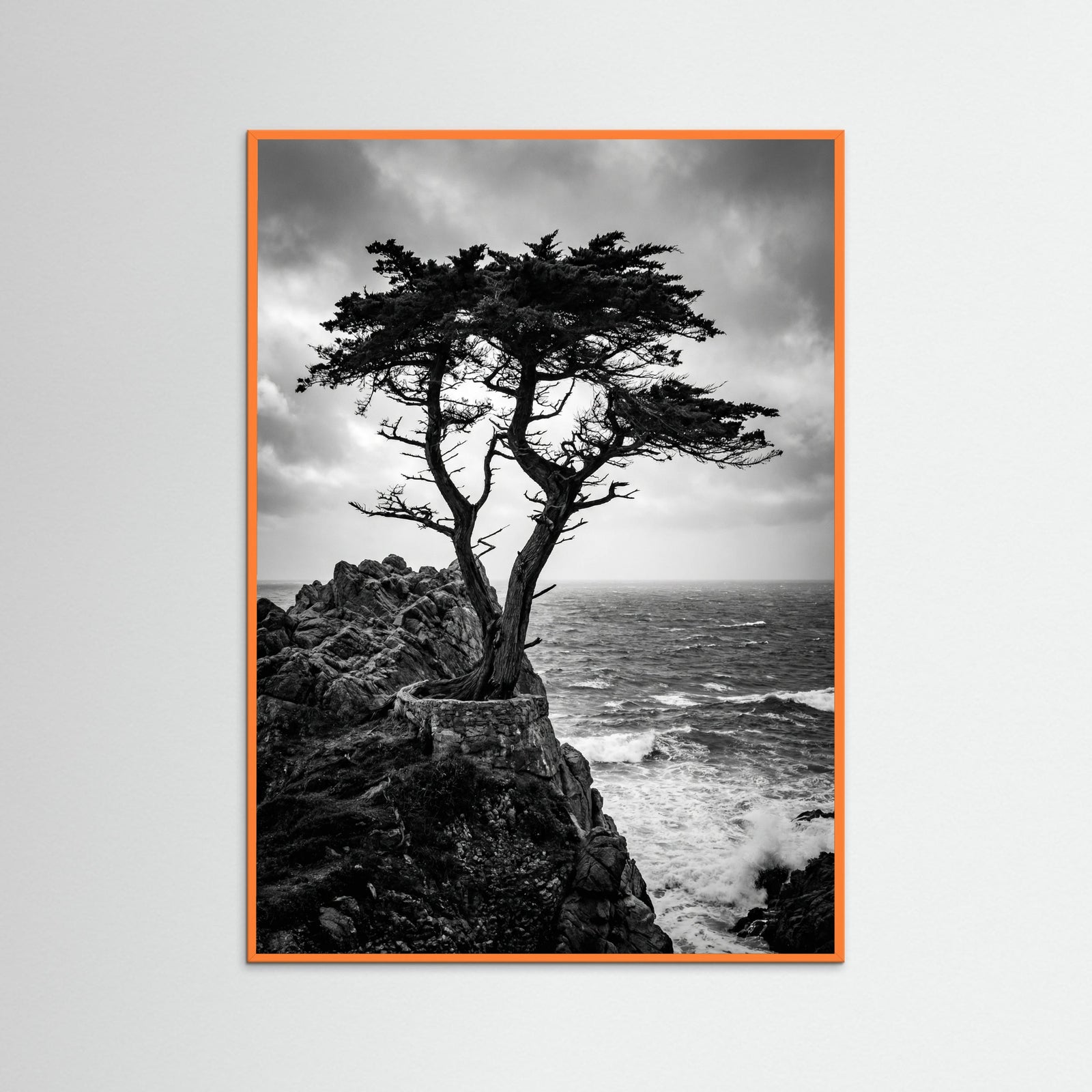 Orange Wood Windblown Grace