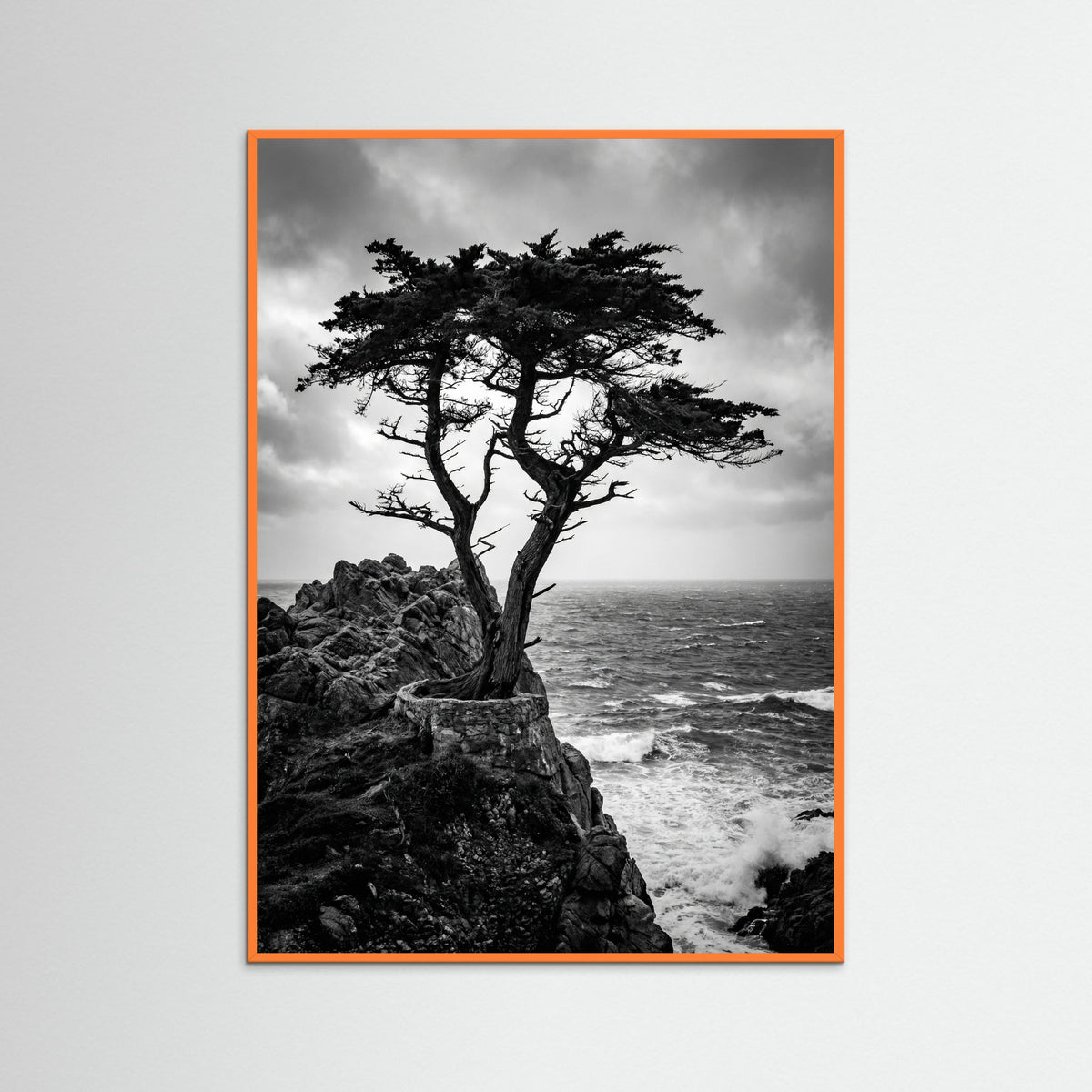 Orange Wood Windblown Grace