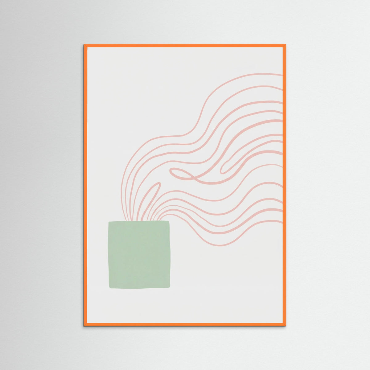 Orange Wood Winding Path Beige