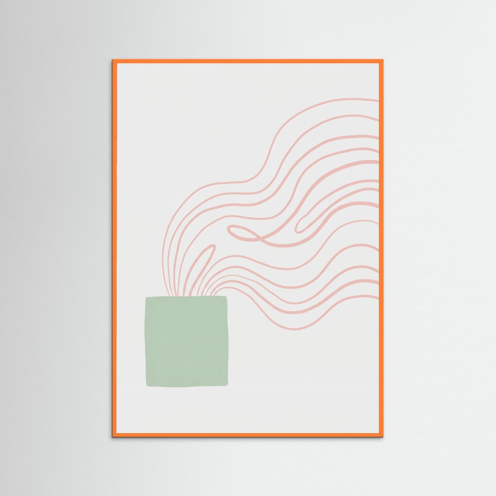 Orange Wood Winding Path Beige