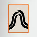 Orange Wood Winding Path