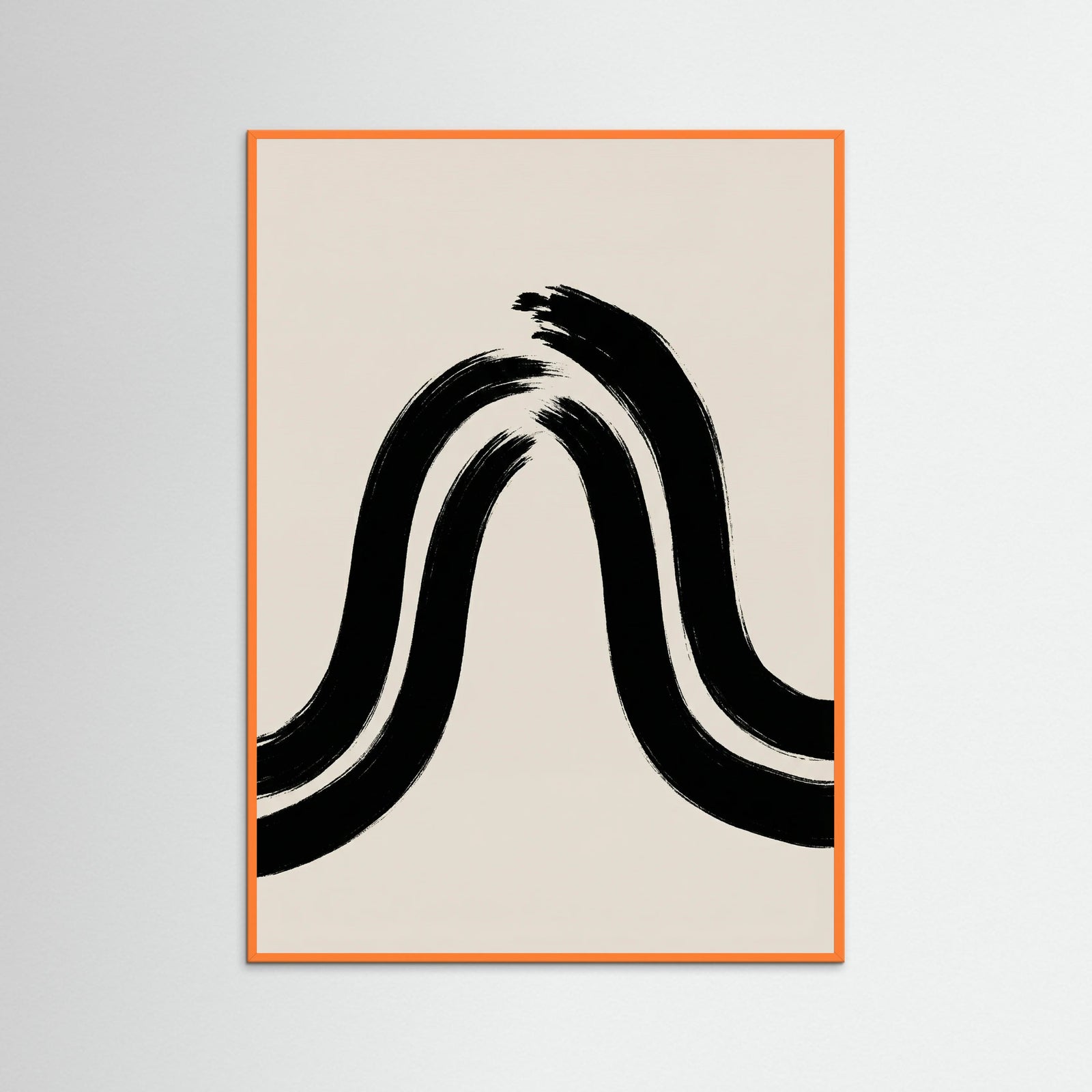 Orange Wood Winding Path