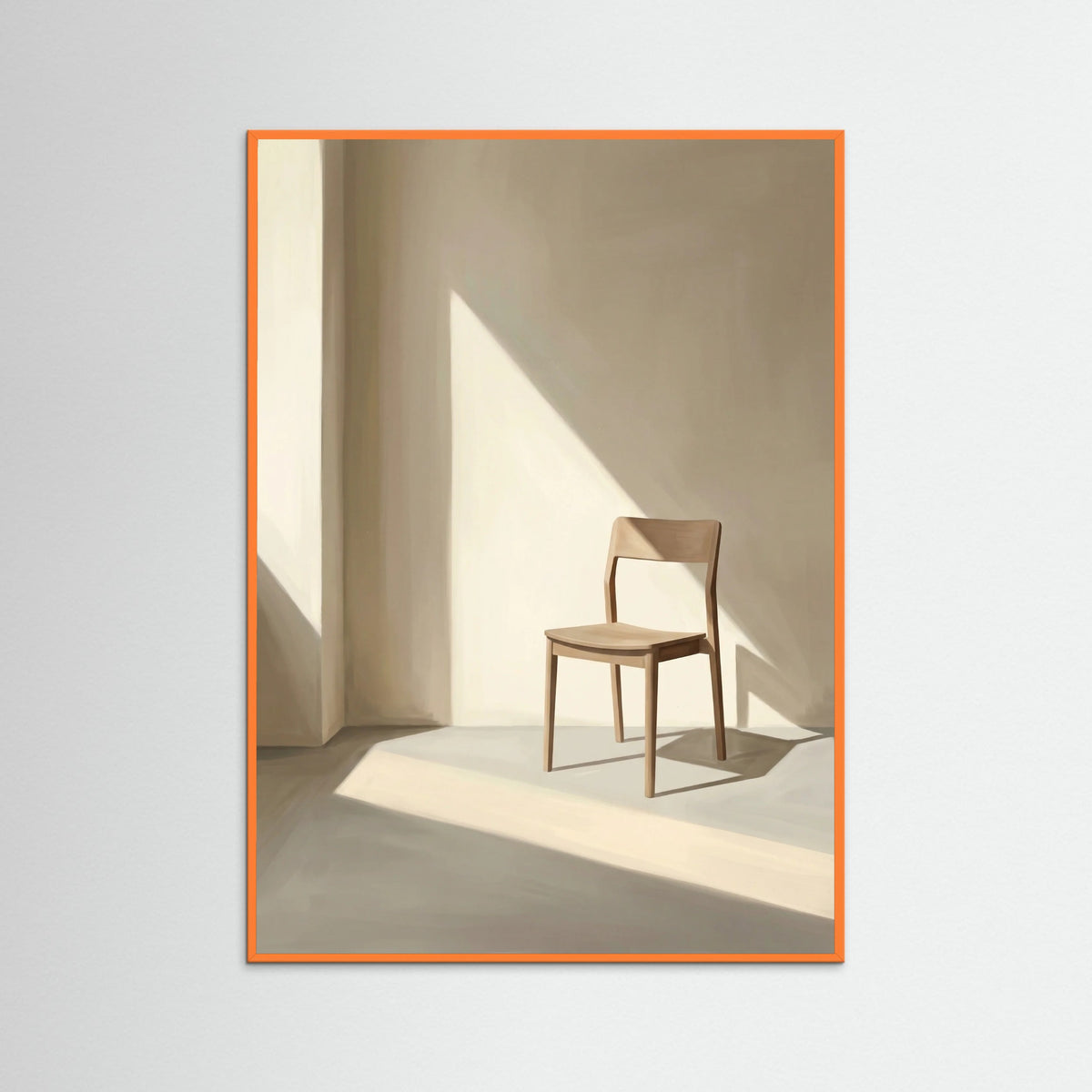 Orange Wood Window Light