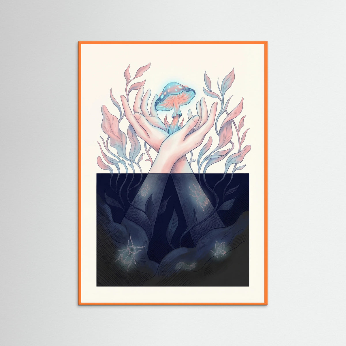 Orange Wood Winged Contemplation