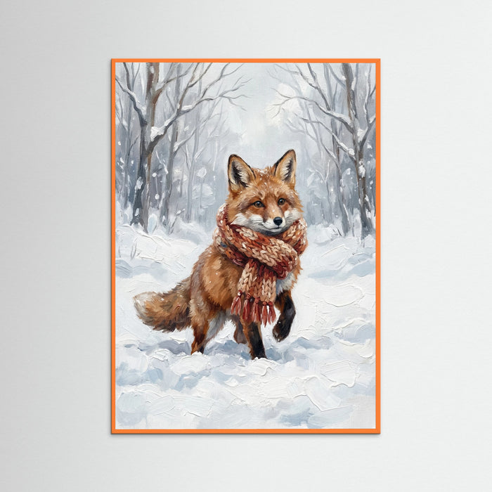 Orange Wood Winter Friends