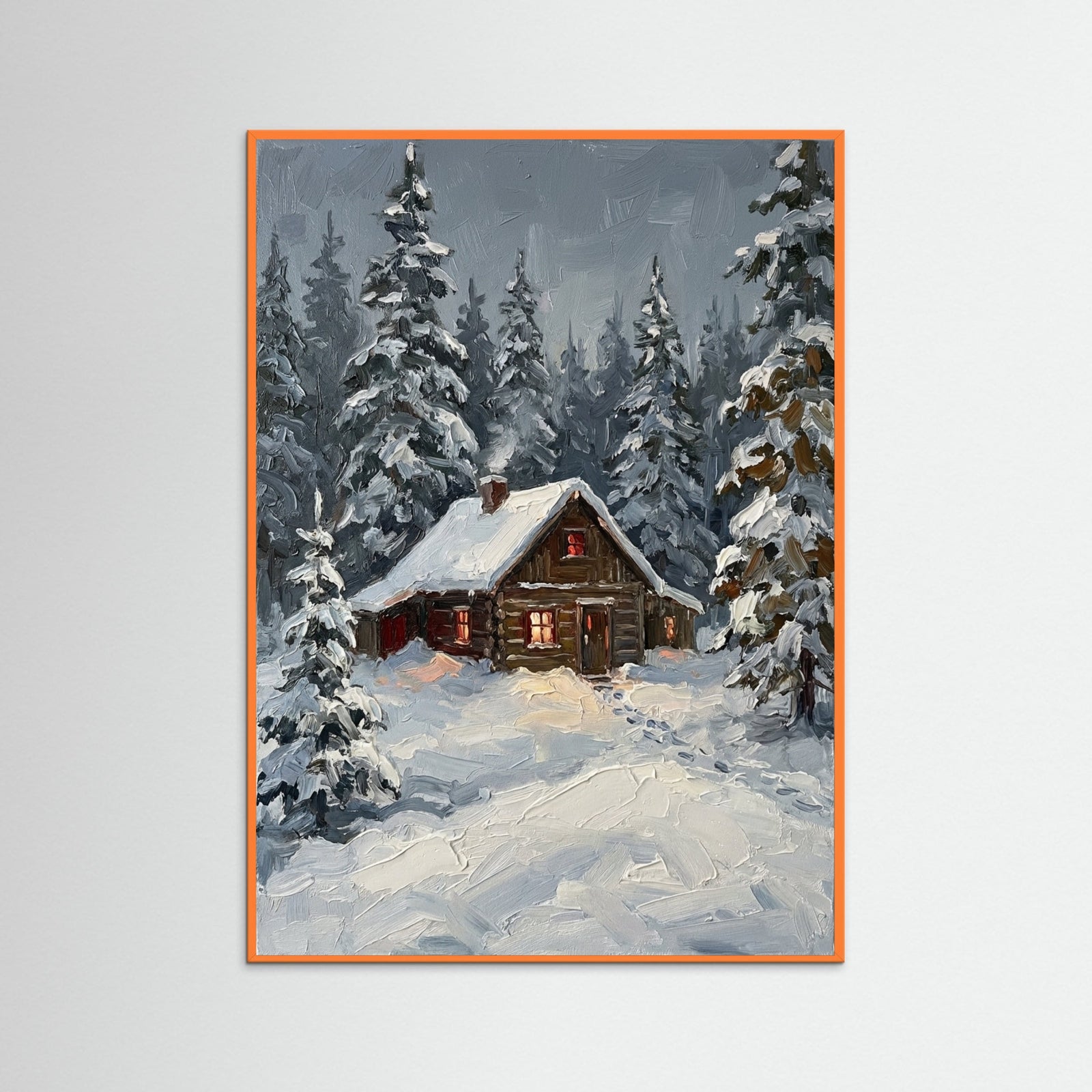 Orange Wood Winter Journey