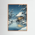 Orange Wood Winter Lakeside Shrine