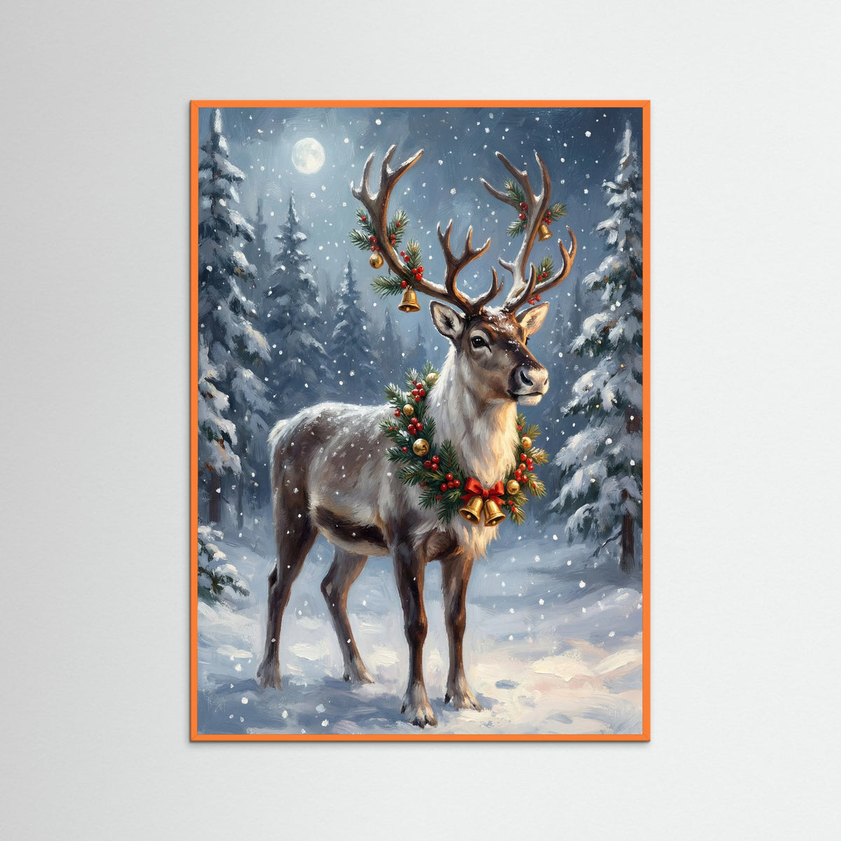 Orange Wood Winter Nutcracker