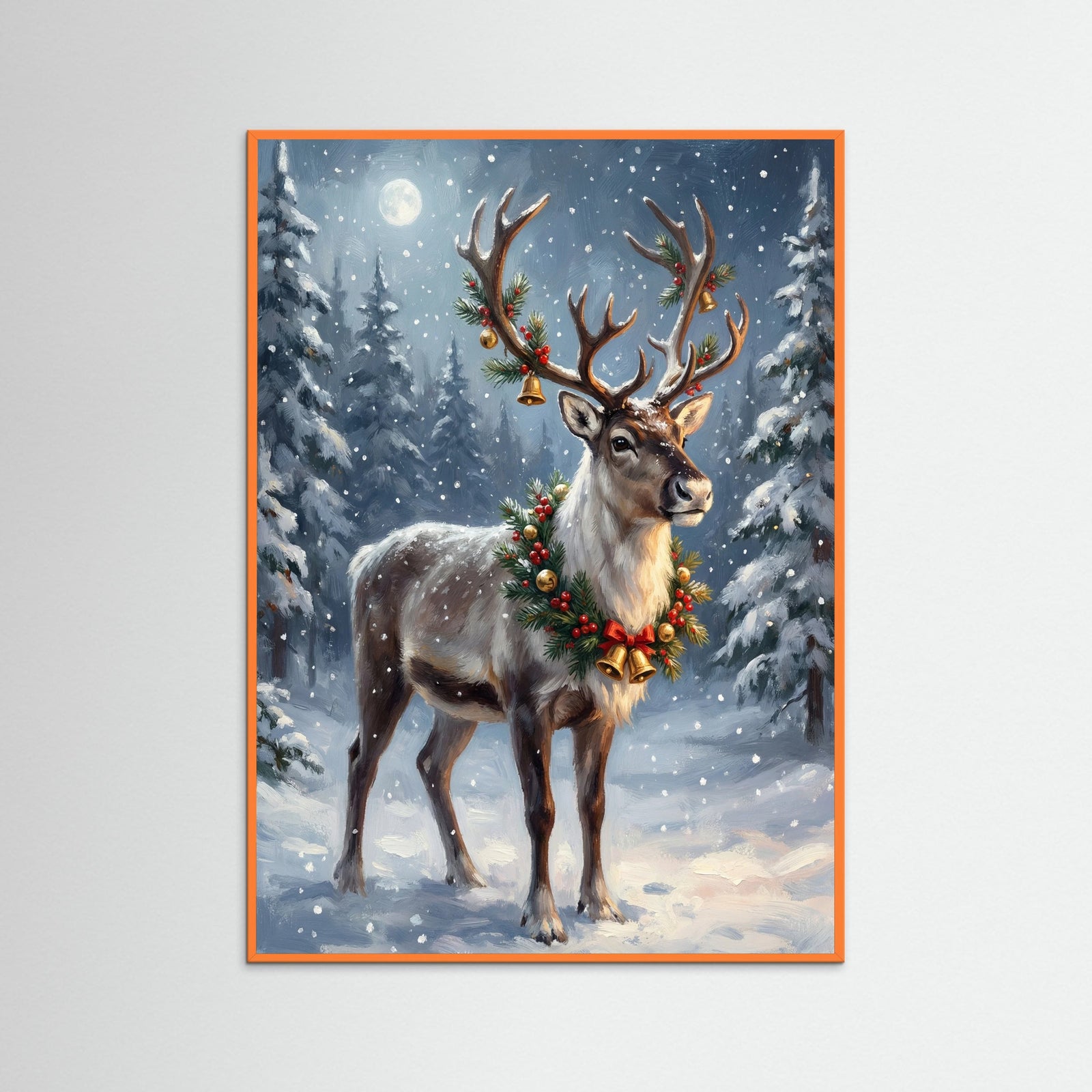 Orange Wood Winter Nutcracker