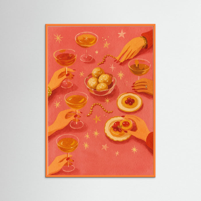 Orange Wood Winter Party
