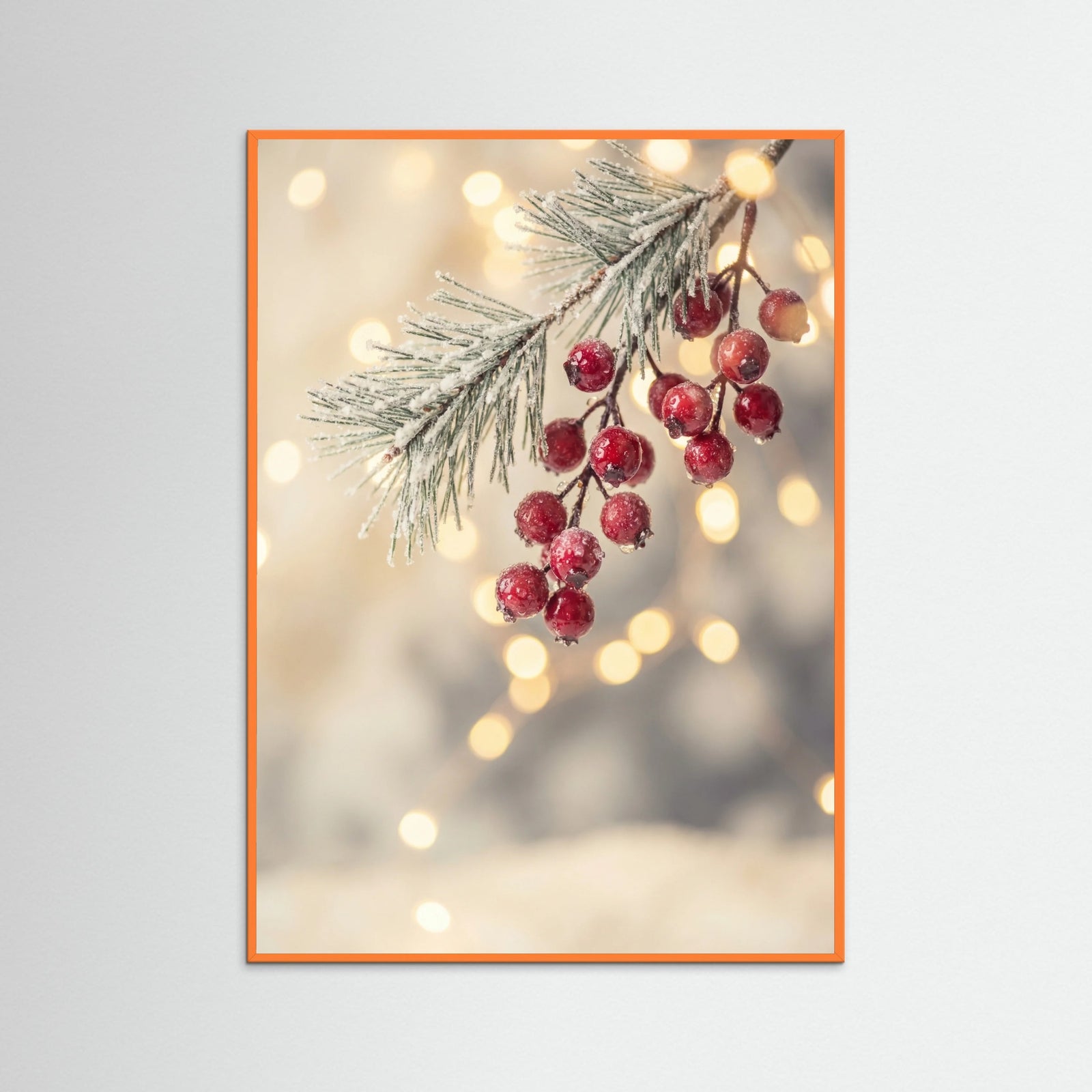 Orange Wood Winter Radiance