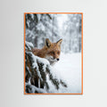 Orange Wood Winter Stag