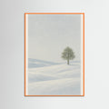 Orange Wood Winter Stillness