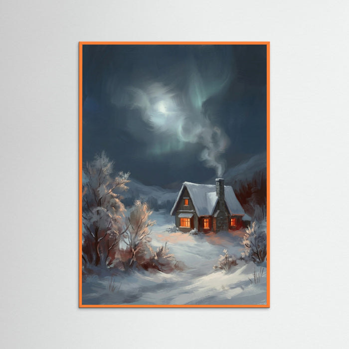 Orange Wood Winters Embrace