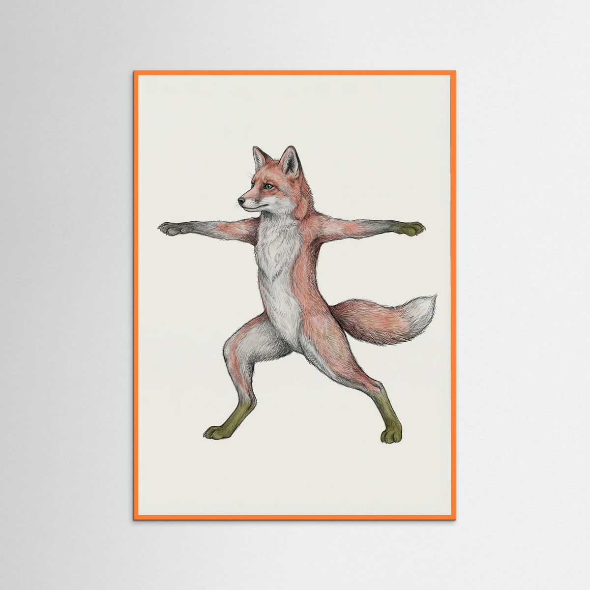 Orange Wood Wise Owl Yoga