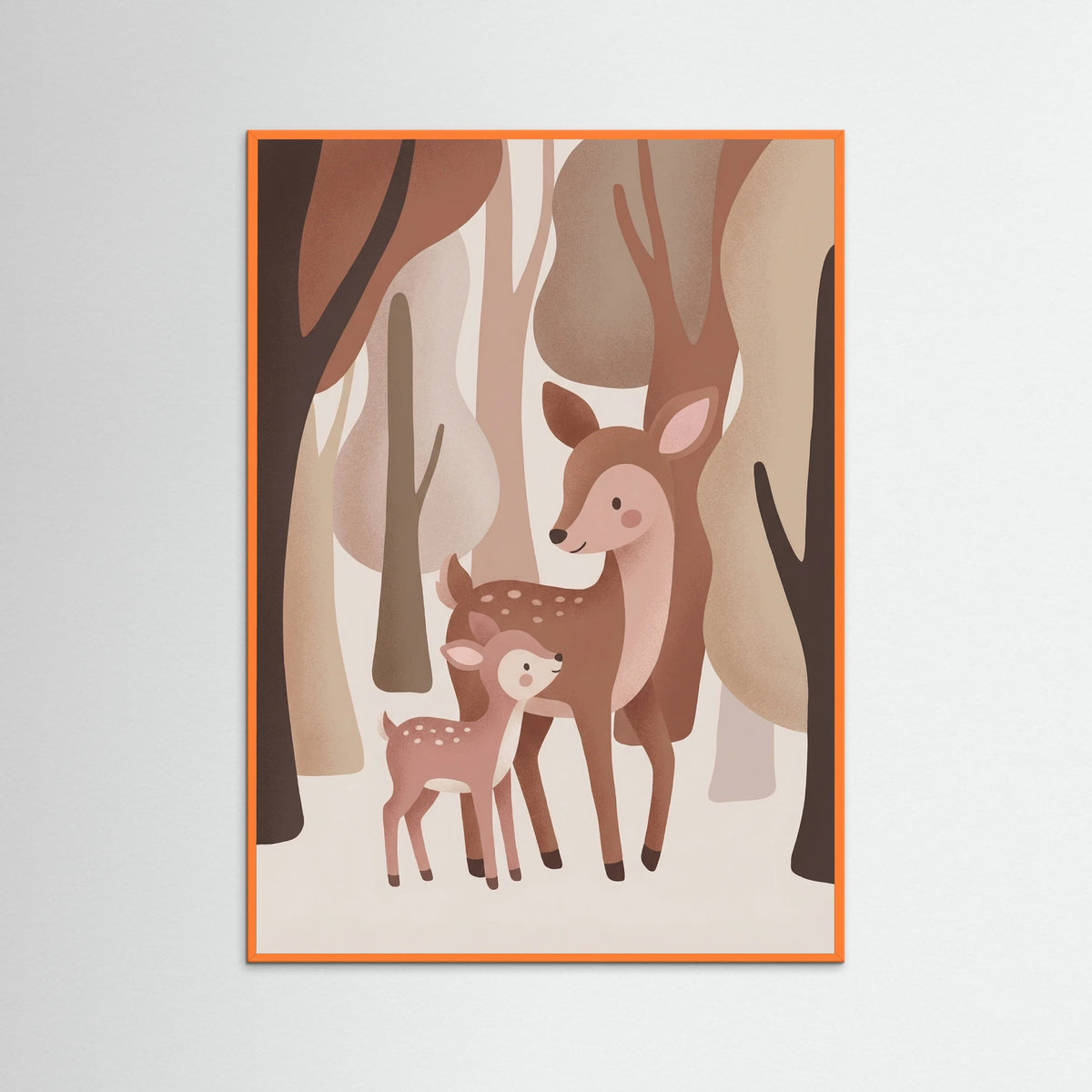 Orange Wood Woodland Embrace