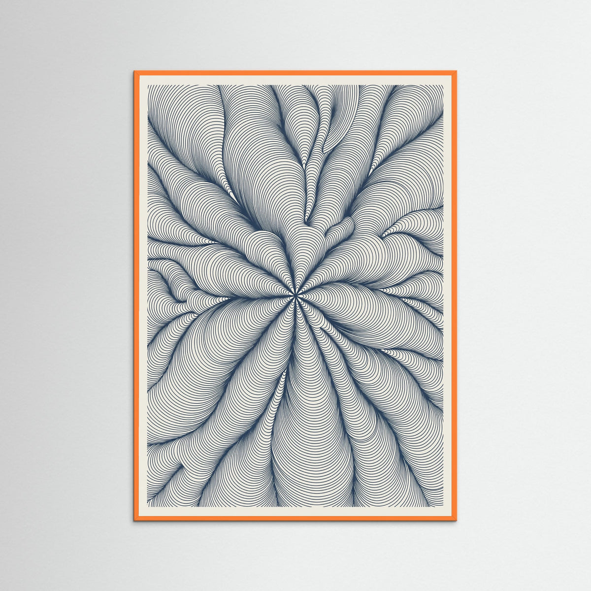 Orange Wood Woven Current