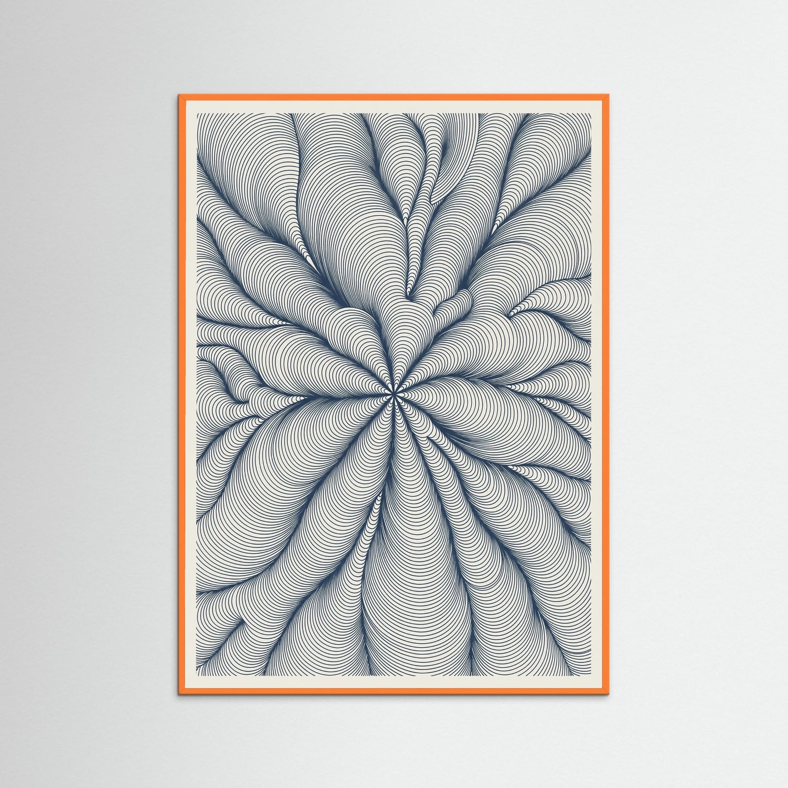 Orange Wood Woven Current