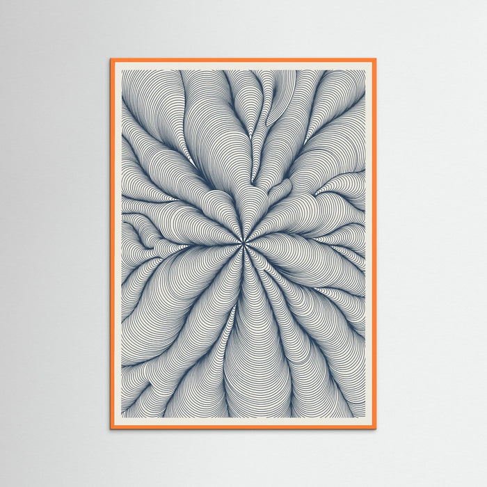 Orange Wood Woven Current