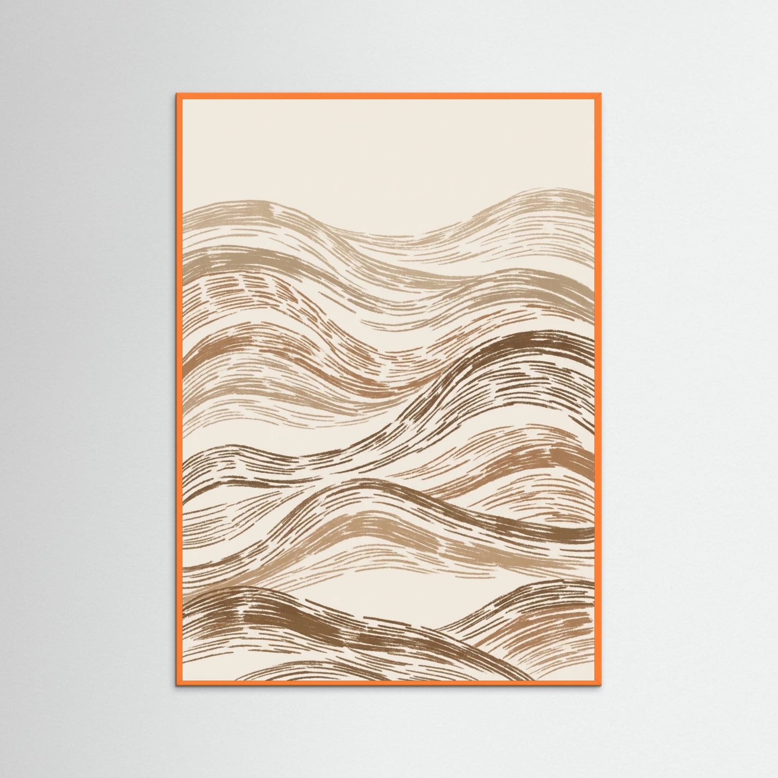 Orange Wood Woven Echoes