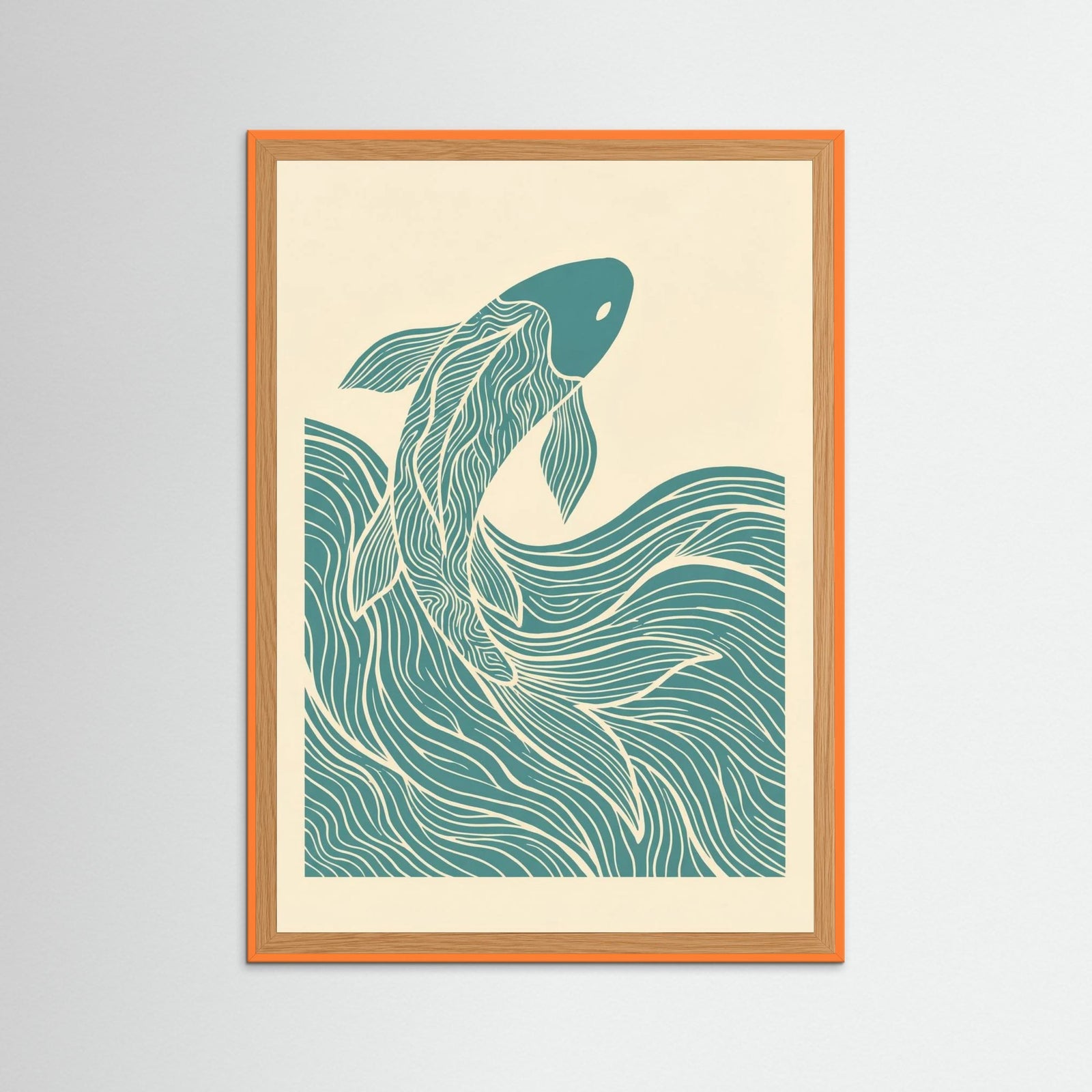 Orange Wood Woven Flight