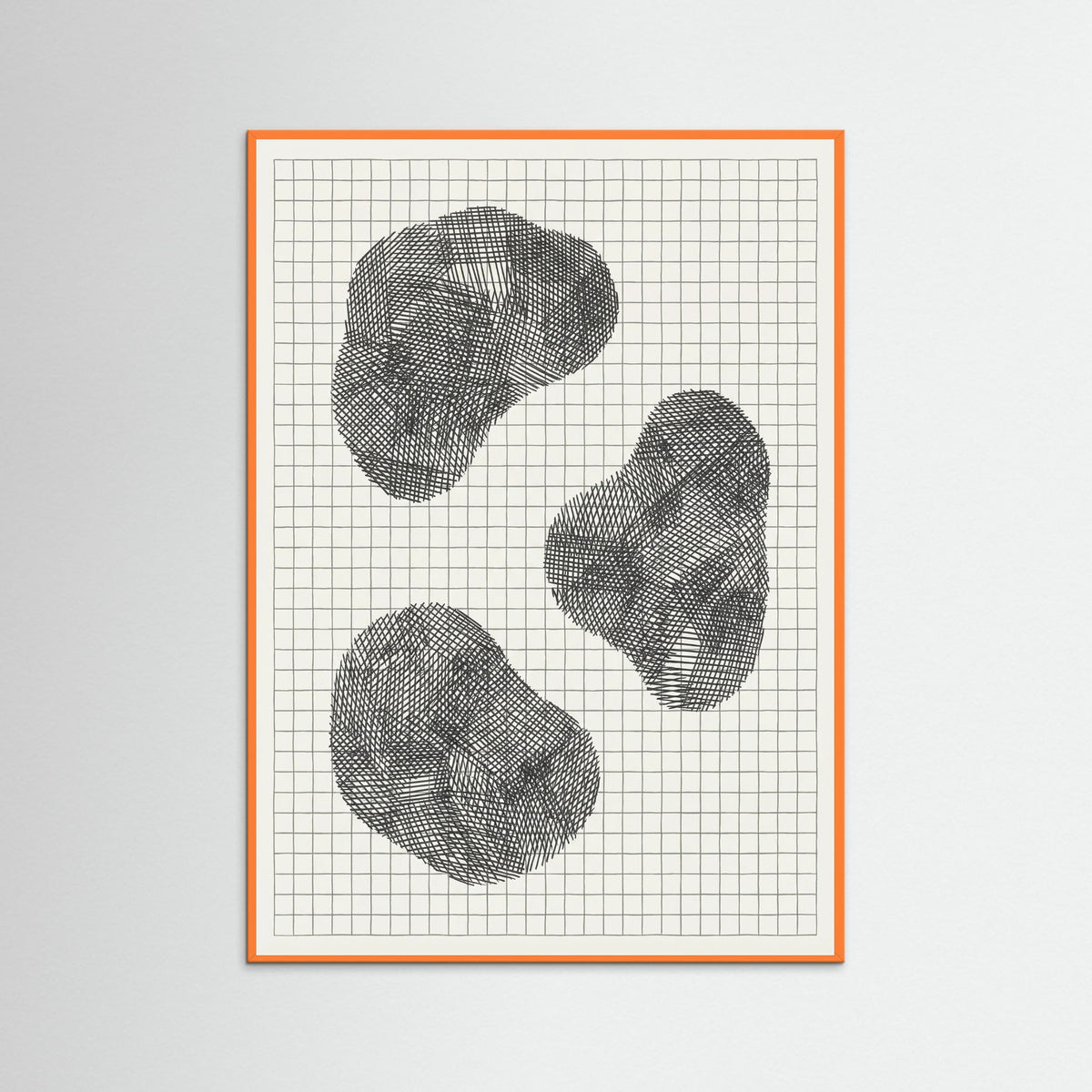 Orange Wood Woven Form