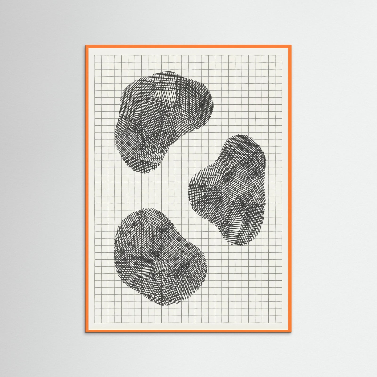 Orange Wood Woven Form