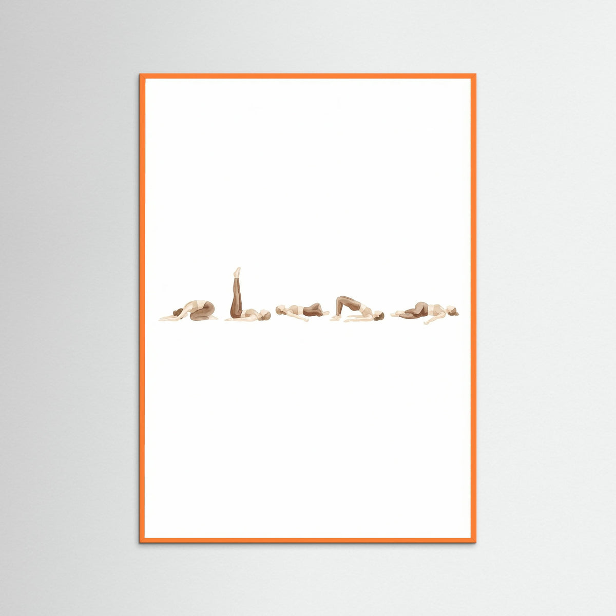 Orange Wood Yoga Flow Sequence