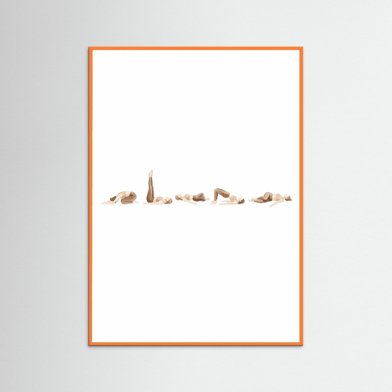 Orange Wood Yoga Flow Sequence