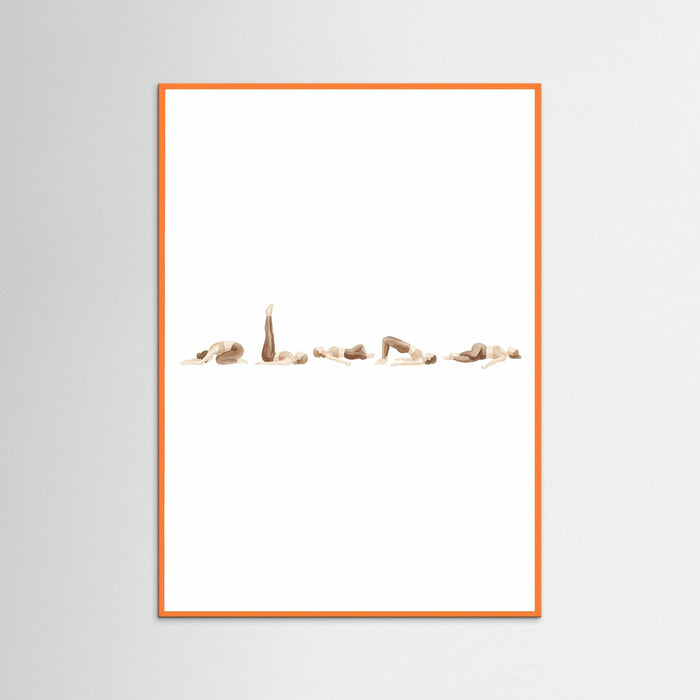 Orange Wood Yoga Flow Sequence