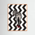 Zebra Heels Zigzag Poster – plakat og kunsttryk