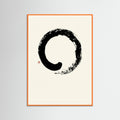 Orange Wood Zen Flow Circle