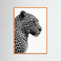 Orange Wood photo Leopard Profile