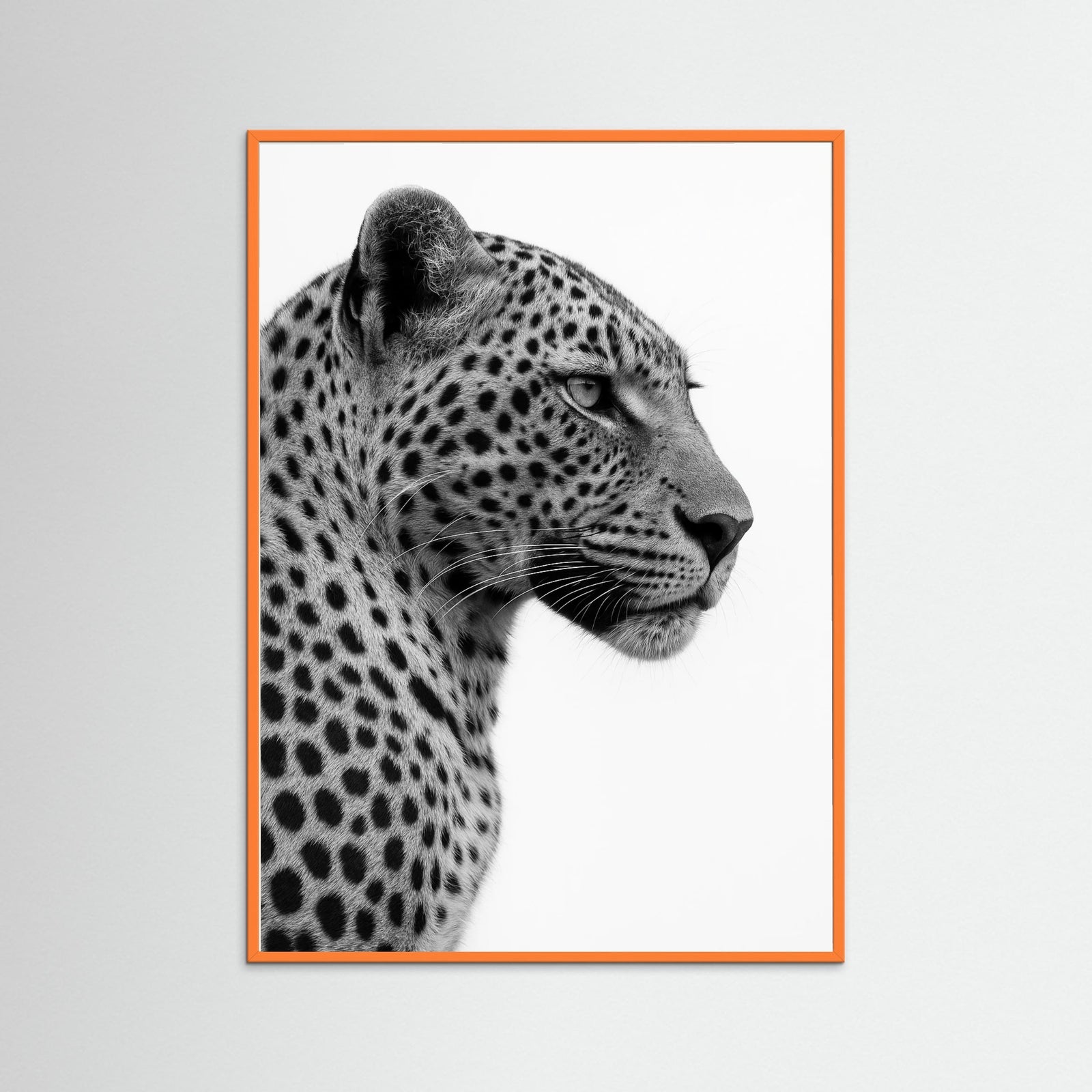 Orange Wood photo Leopard Profile