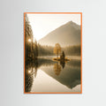 Orange Wood photo Mountain Lake Reflection