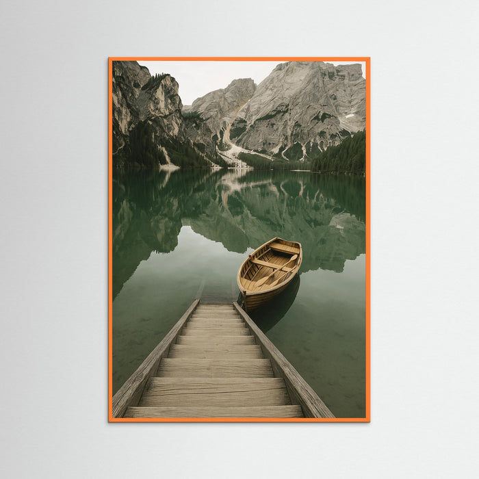 Orange Wood photo Mountain Lake
