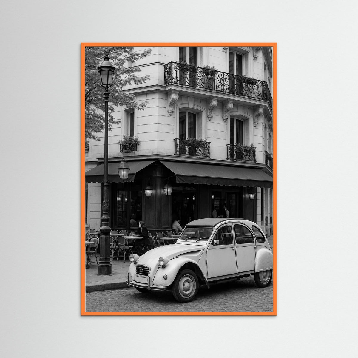 Orange Wood photo Parisian Cafe Scene