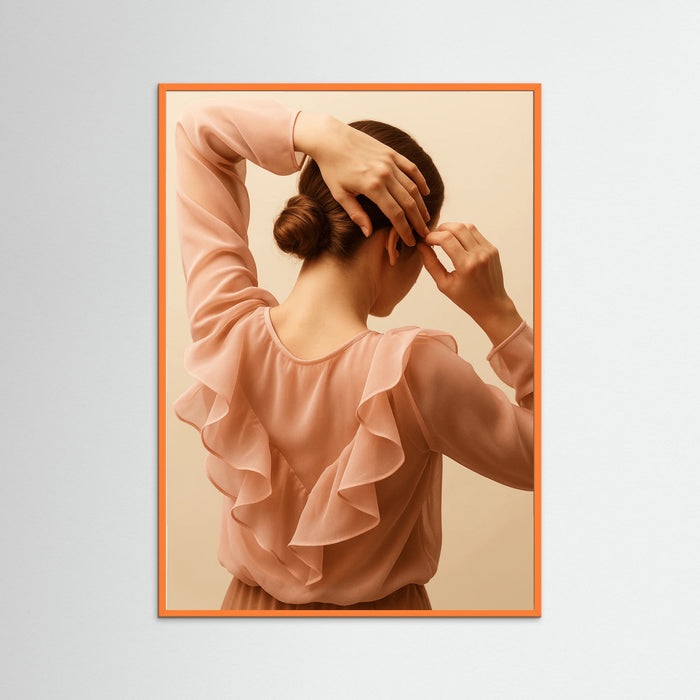 Orange Wood photo Pink Silhouette