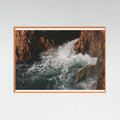 sea waves and rocks Poster – plakat og kunsttryk