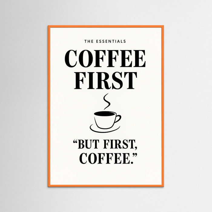 Orange Wood text Coffee Guide