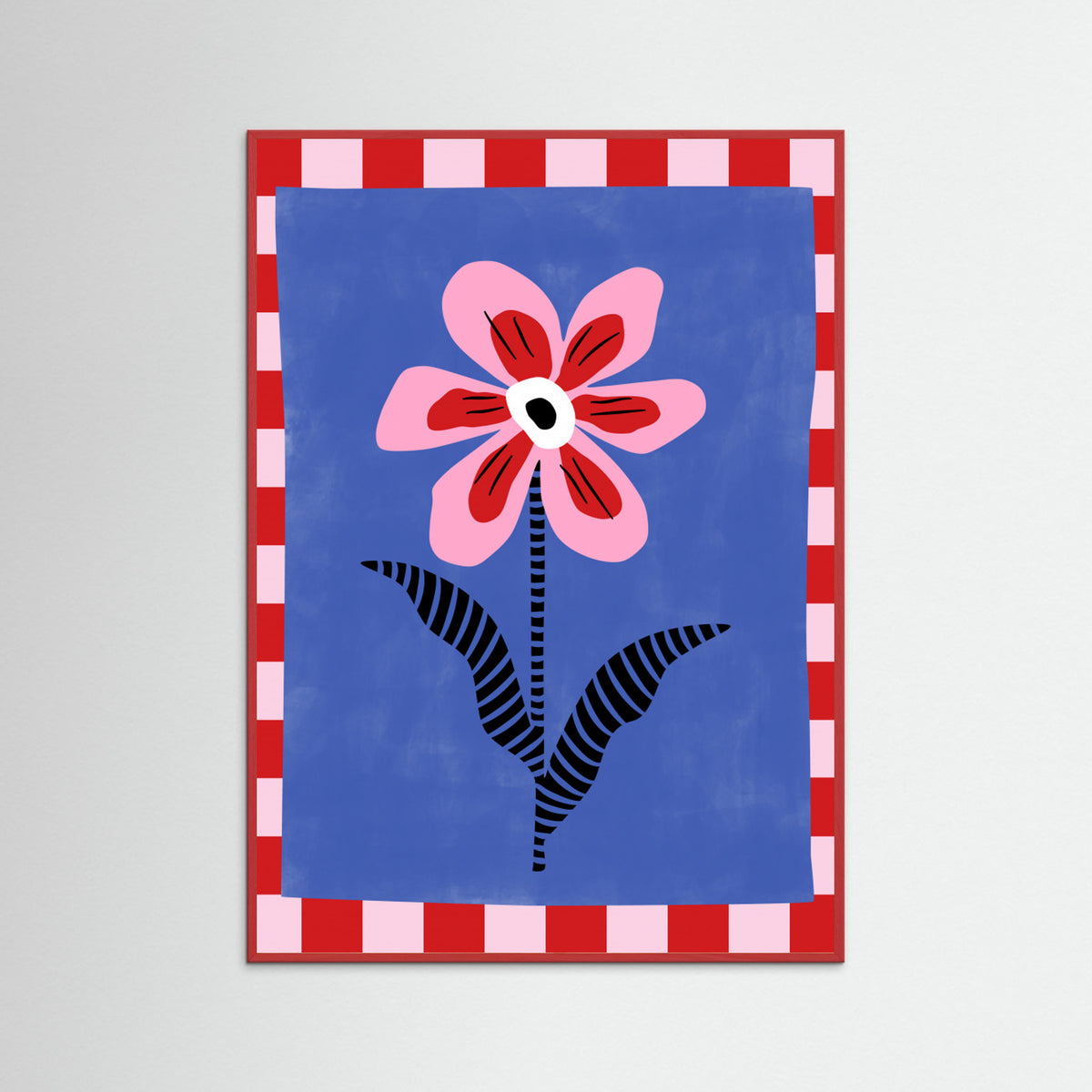 Red Wood Abstract Composition No. 28 Poster