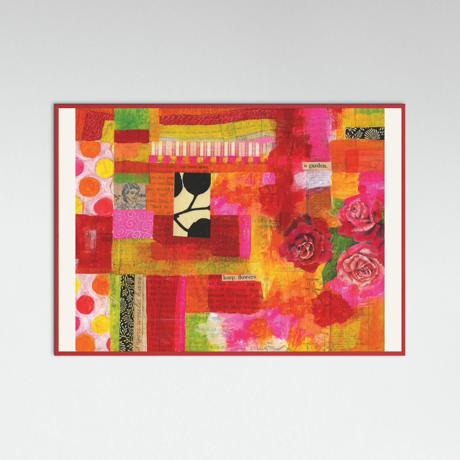 Red Wood A Garden Poster