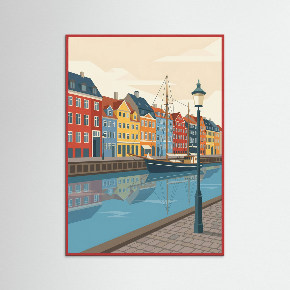 Red Wood Aarhus Cityscape