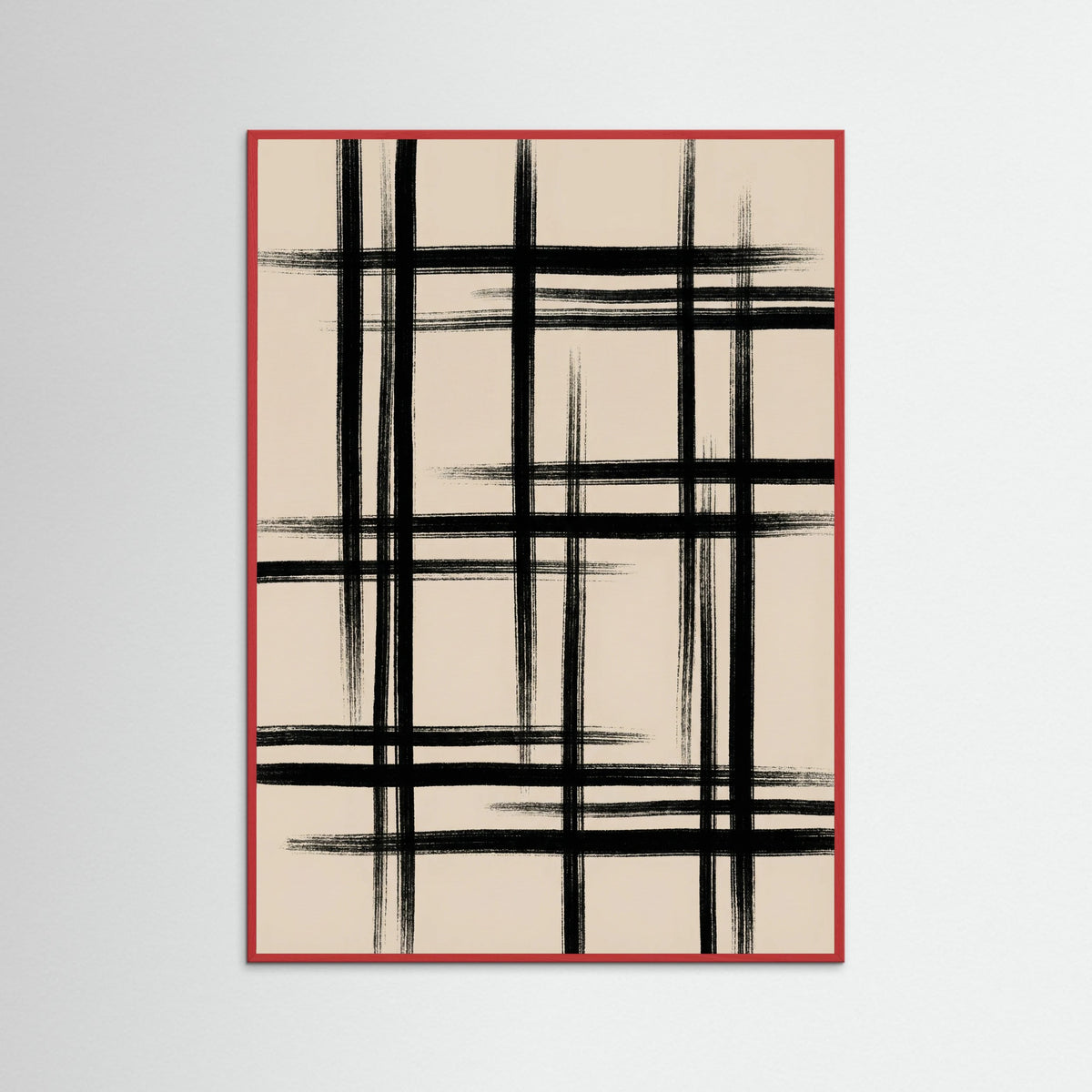 Red Wood Abstract Arch