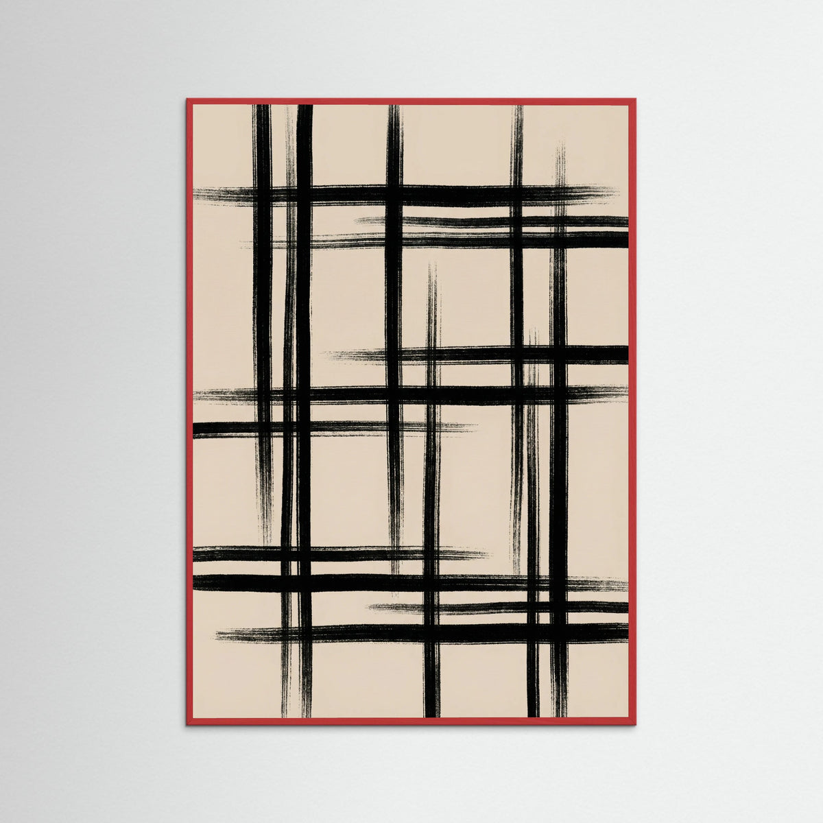 Red Wood Abstract Arch