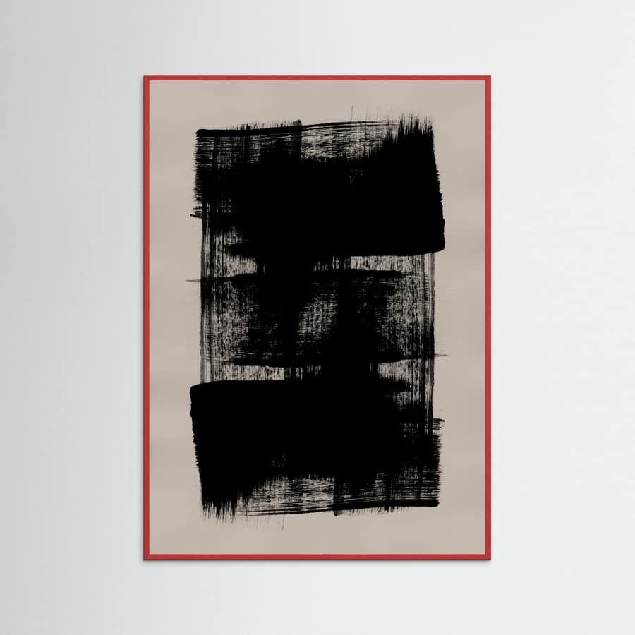 Abstract Brush Strokes 180Y Poster – Poster und Kunstdruck