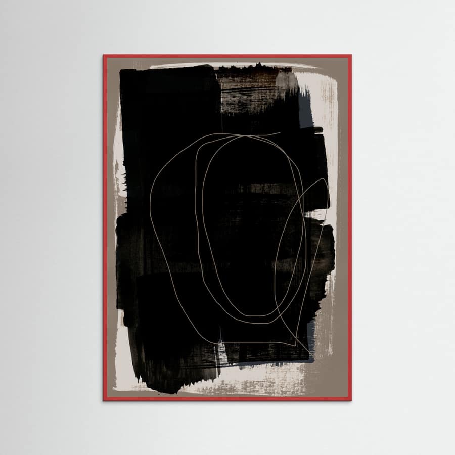 Abstract Brush Strokes 180Z Poster – Poster und Kunstdruck